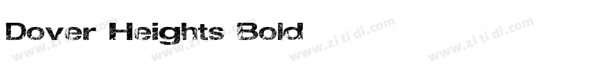 Dover Heights Bold字体转换